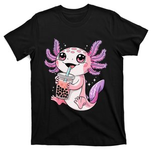 Axolotl Cute Kawaii Anime Boba Tea Gift T-Shirt