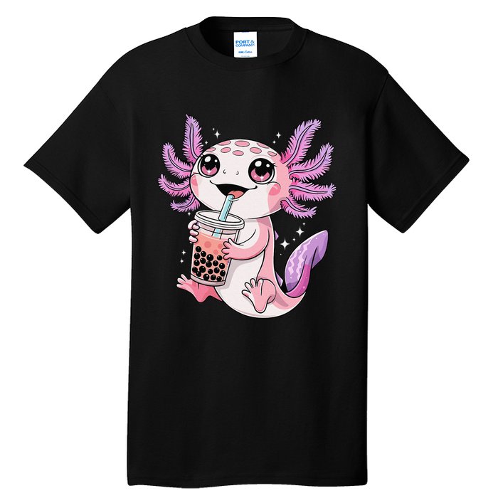 Axolotl Cute Kawaii Anime Boba Tea Gift Tall T-Shirt