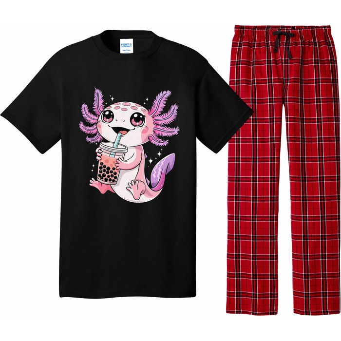 Axolotl Cute Kawaii Anime Boba Tea Gift Pajama Set