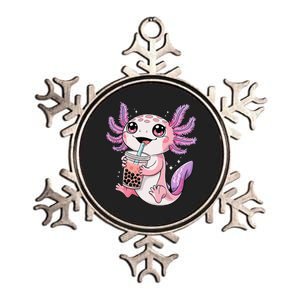 Axolotl Cute Kawaii Anime Boba Tea Gift Metallic Star Ornament