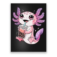 Axolotl Cute Kawaii Anime Boba Tea Gift Poster