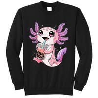 Axolotl Cute Kawaii Anime Boba Tea Gift Tall Sweatshirt