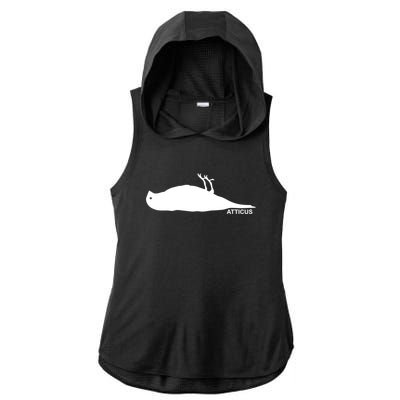 Atticus Crow Logo Ladies PosiCharge Tri-Blend Wicking Draft Hoodie Tank