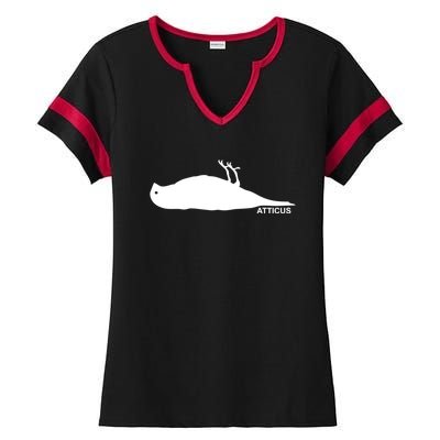 Atticus Crow Logo Ladies Halftime Notch Neck Tee