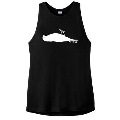 Atticus Crow Logo Ladies PosiCharge Tri-Blend Wicking Tank