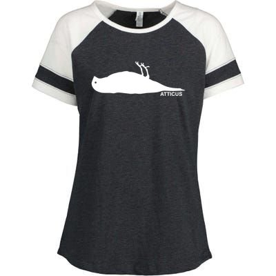 Atticus Crow Logo Enza Ladies Jersey Colorblock Tee