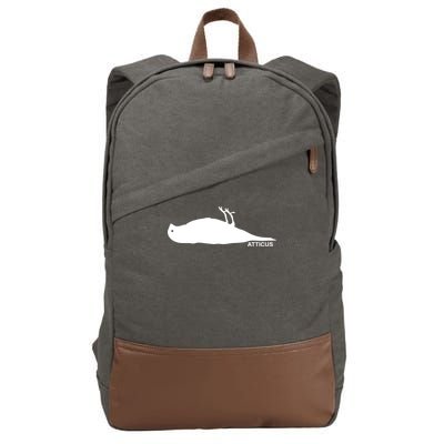 Atticus Crow Logo Cotton Canvas Backpack