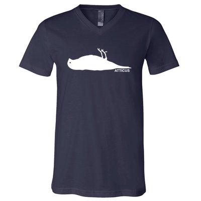 Atticus Crow Logo V-Neck T-Shirt