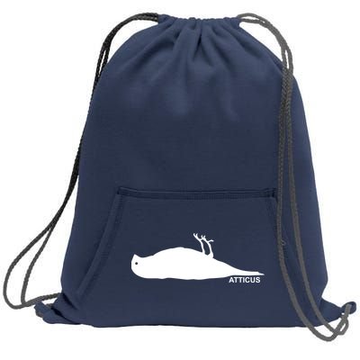 Atticus Crow Logo Sweatshirt Cinch Pack Bag