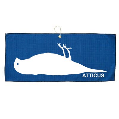 Atticus Crow Logo Large Microfiber Waffle Golf Towel