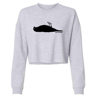 Atticus Crow Logo Cropped Pullover Crew