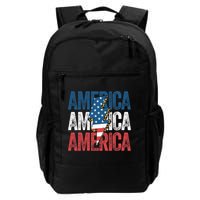 America Cheetah Leopard Lightning Bolt 4th Of July Backpack