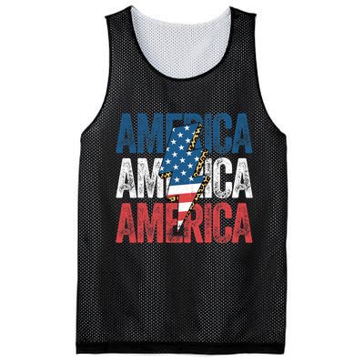 America Cheetah Leopard Lightning Bolt 4th Of July Mesh Reversible Basketball Jersey Tank
