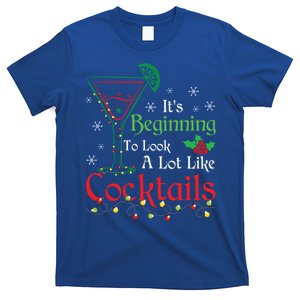 Alcohol Cocktails Lover Christmas Santa Ugly Christmas Gift T-Shirt