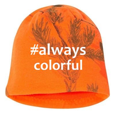 *Always Colorful Lgbtq Pride Celebrating Differences Novelty Gift Kati - Camo Knit Beanie