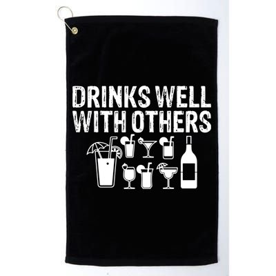 Alcohol Cocktail Lover Alcoholic Fan Funny Pun Cute Gift Golf Towel