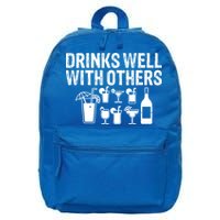 Alcohol Cocktail Lover Alcoholic Fan Funny Pun Cute Gift 16 in Basic Backpack
