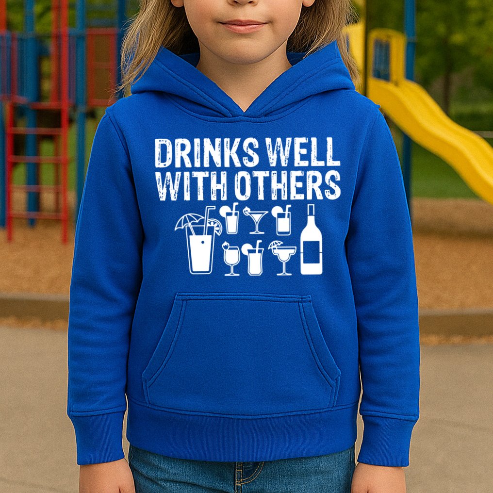 Alcohol Cocktail Lover Alcoholic Fan Funny Pun Cute Gift Kids Hoodie