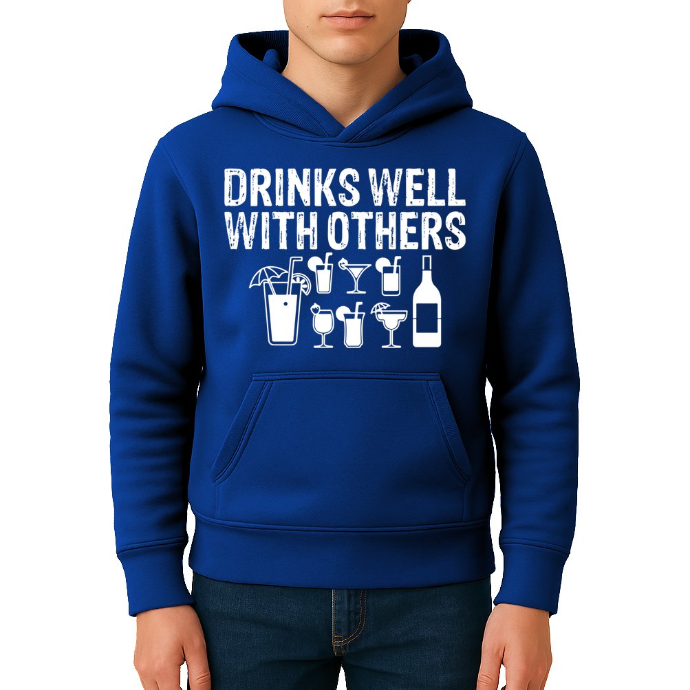 Alcohol Cocktail Lover Alcoholic Fan Funny Pun Cute Gift Kids Hoodie