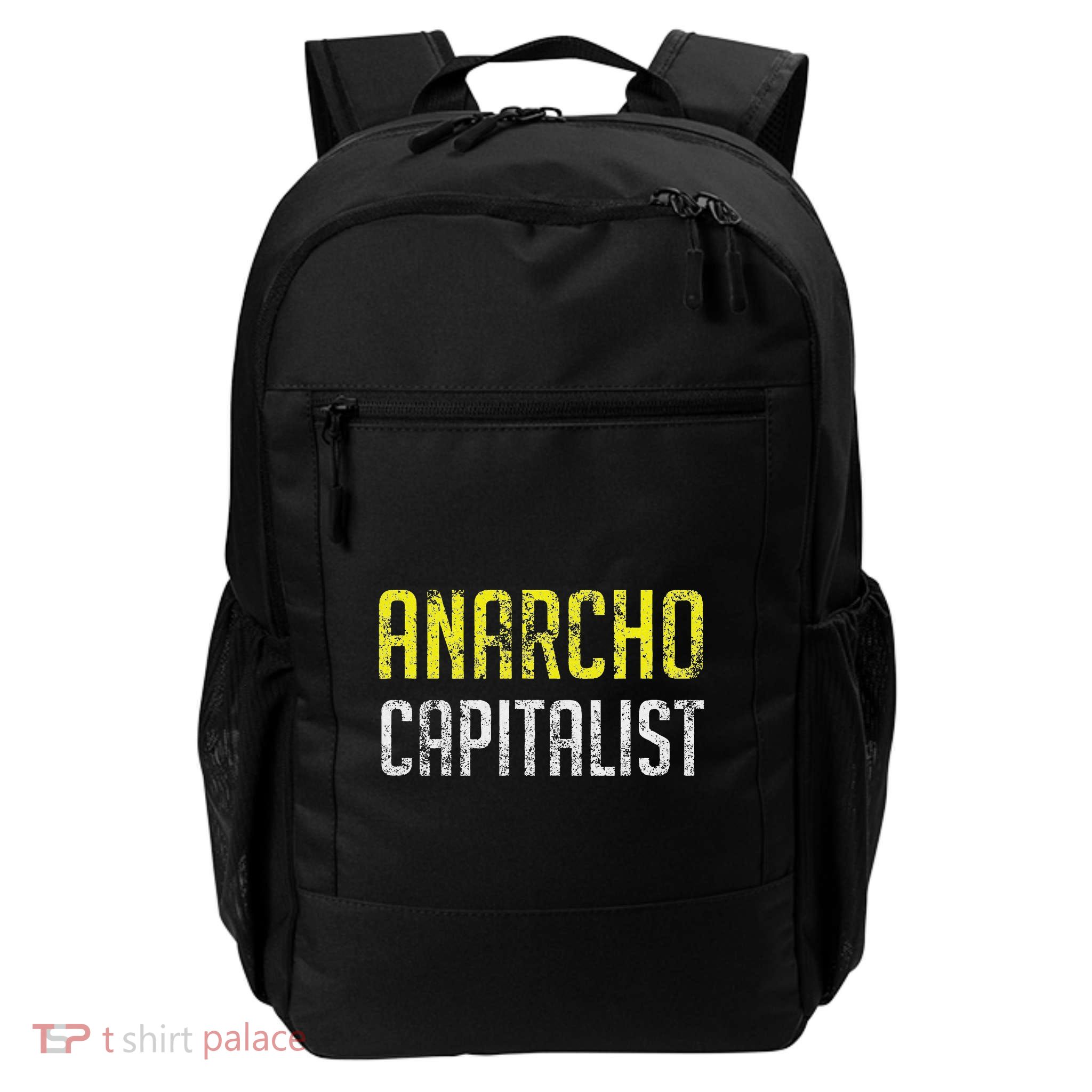 Anarcho Capitalist Libertarian Anarchist Daily Commute Backpack