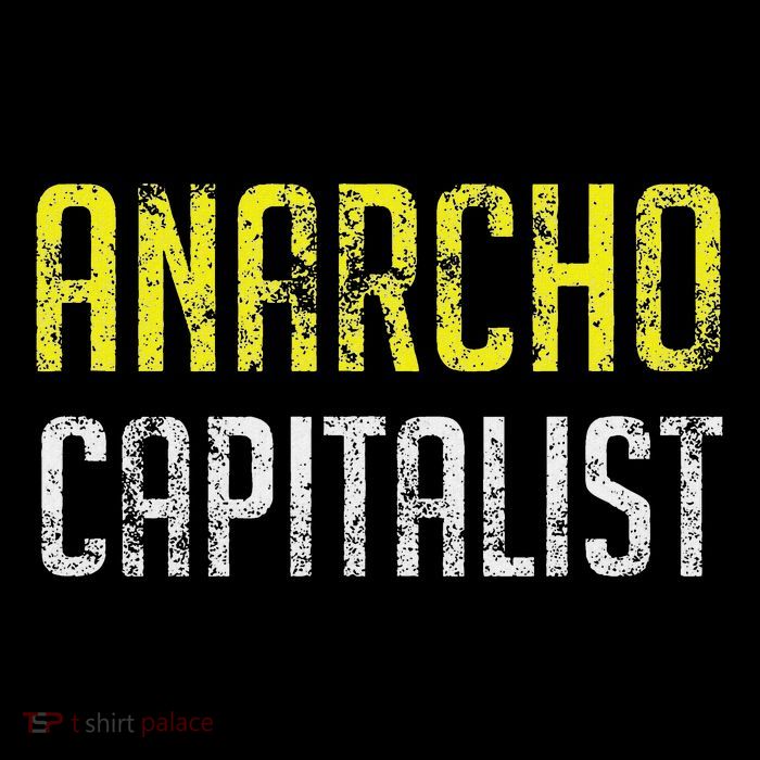 Anarcho Capitalist Libertarian Anarchist Drawstring Bag