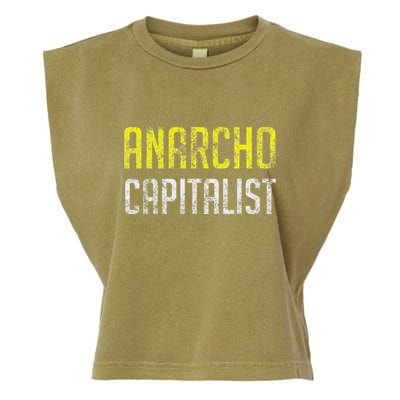 Anarcho Capitalist Libertarian Anarchist Garment-Dyed Women's Muscle Tee
