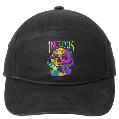 A Crow Left Skull Morning And Flower I.ncubus View 7-Panel Snapback Hat