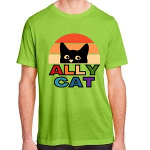 Ally Cat Lgbtqia2s+ Gift Adult ChromaSoft Performance T-Shirt