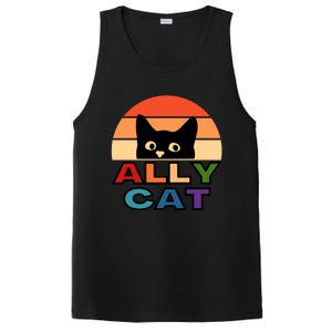 Ally Cat Lgbtqia2s+ Gift PosiCharge Competitor Tank