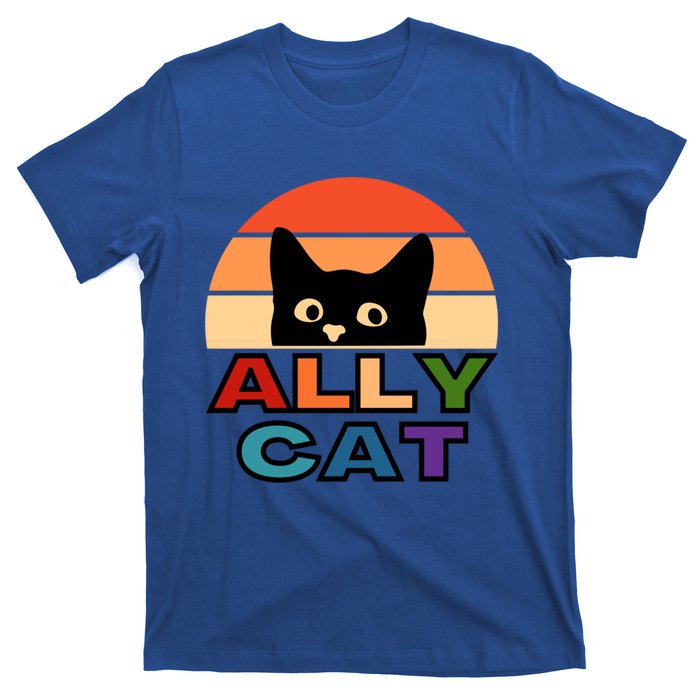 Ally Cat Lgbtqia2s+ Gift T-Shirt