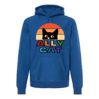 Ally Cat Lgbtqia2s+ Gift Premium Hoodie