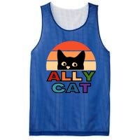 Ally Cat Lgbtqia2s+ Gift Mesh Reversible Basketball Jersey Tank