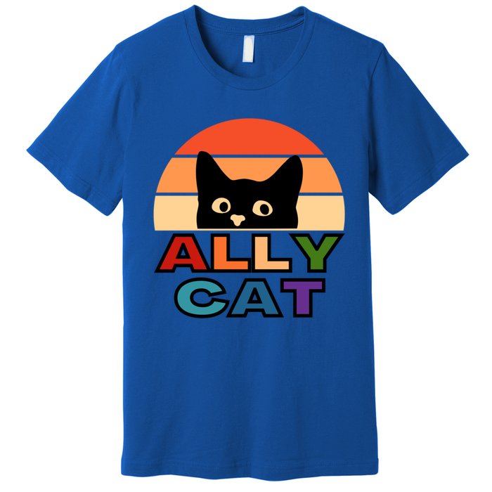 Ally Cat Lgbtqia2s+ Gift Premium T-Shirt