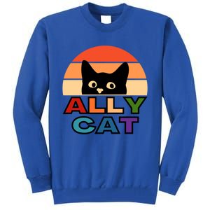 Ally Cat Lgbtqia2s+ Gift Tall Sweatshirt