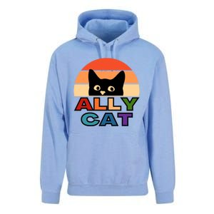 Ally Cat Lgbtqia2s+ Gift Unisex Surf Hoodie