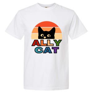 Ally Cat Lgbtqia2s+ Gift Garment-Dyed Heavyweight T-Shirt