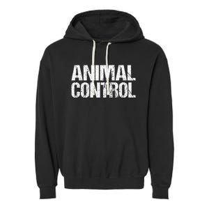 Animal Control Lazy Halloween Costume Garment-Dyed Fleece Hoodie