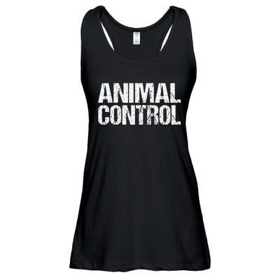 Animal Control Lazy Halloween Costume Ladies Essential Flowy Tank