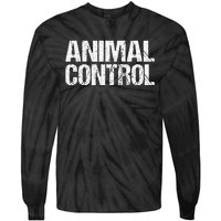 Animal Control Lazy Halloween Costume Tie-Dye Long Sleeve Shirt