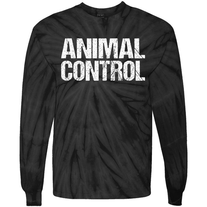 Animal Control Lazy Halloween Costume Tie-Dye Long Sleeve Shirt