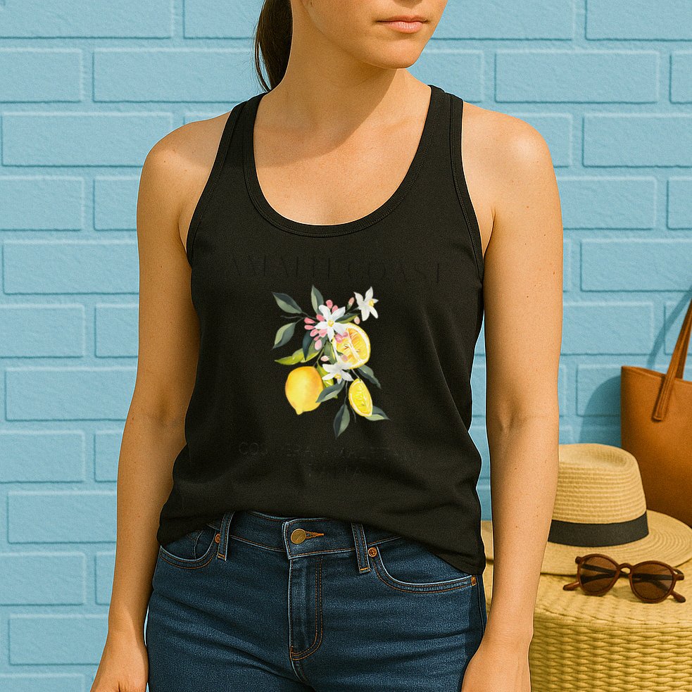 Amalfi Coast Lemons Amalfiana Italy Womens Tank Top