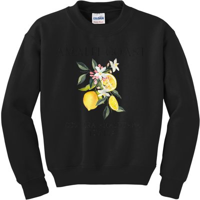 Amalfi Coast Lemons Amalfiana Italy Kids Sweatshirt