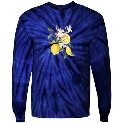 Amalfi Coast Lemons Amalfiana Italy Tie-Dye Long Sleeve Shirt