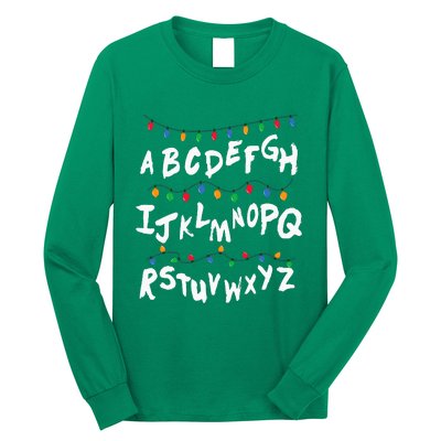 Alphabet Christmas Lights Stranger Long Sleeve Shirt