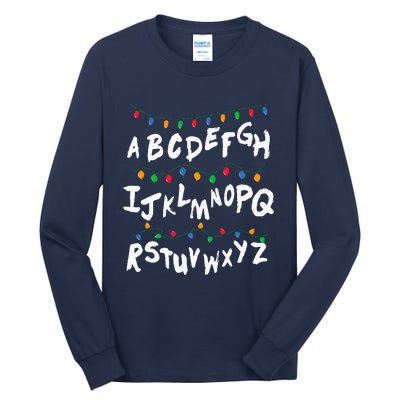 Alphabet Christmas Lights Stranger Tall Long Sleeve T-Shirt