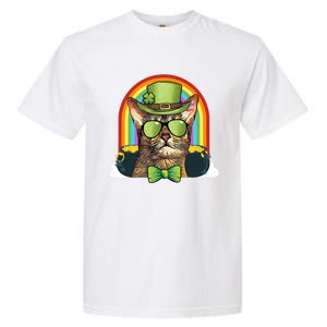 Abyssinian Cat Leprechaun Funny St Patricks Day Funny Gift Garment-Dyed Heavyweight T-Shirt