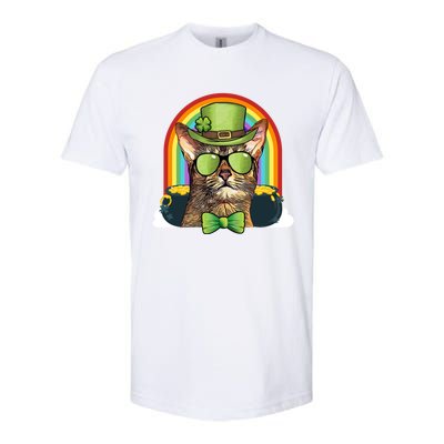 Abyssinian Cat Leprechaun Funny St Patricks Day Funny Gift Softstyle® CVC T-Shirt