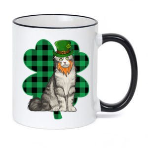 American Curl Leprechaun St Patricks Day Lucky Clover Funny Gift 11oz Black Color Changing Mug