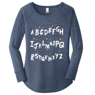 Alphabet Christmas Lights Stranger Women's Perfect Tri Tunic Long Sleeve Shirt