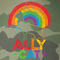 Ally Cat LGBT Pride Ally Cat With Rainbow Legacy Tie Dye Trucker Hat